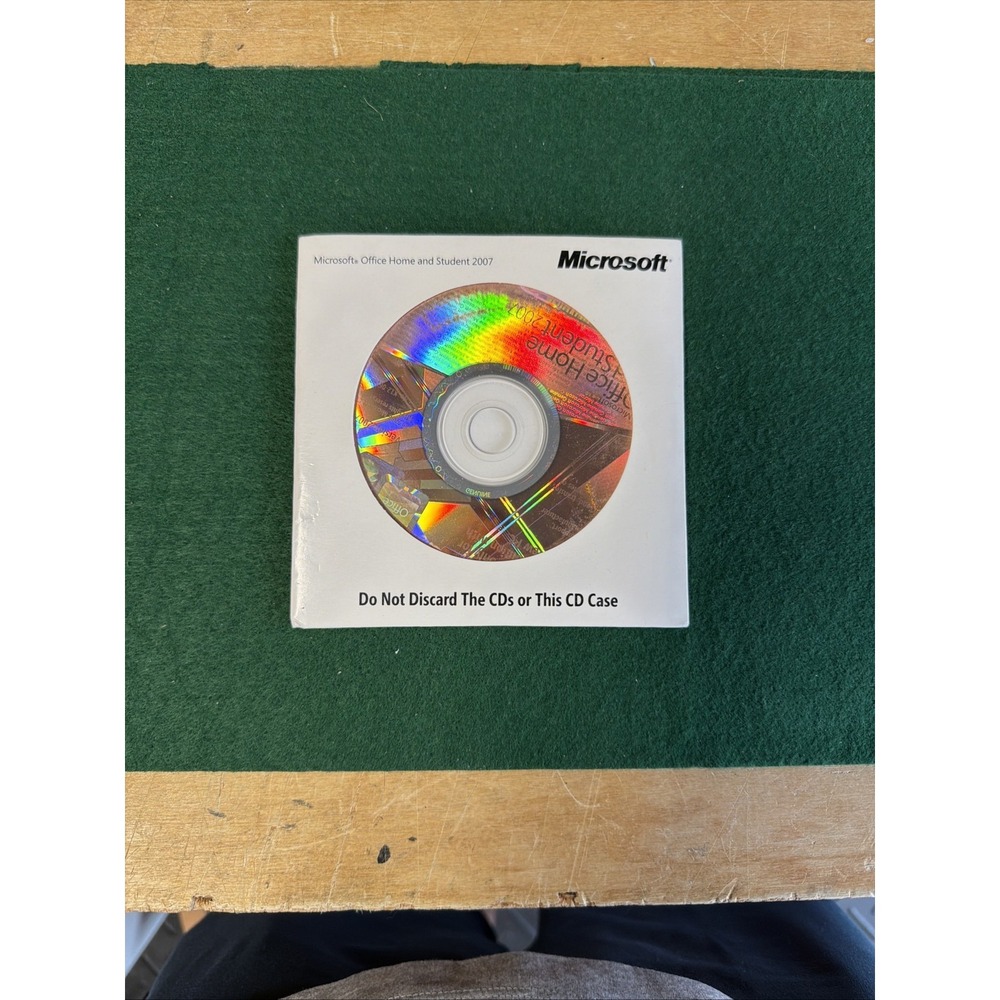 Microsoft Office Home and Student 2007 CD-ROM Software - New Other